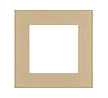 Рамка 1-постовая, стекло золотой Kollinger Asthetik AS1GD