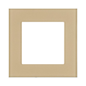 Рамка 1-постовая, стекло золотой Kollinger Asthetik AS1GD