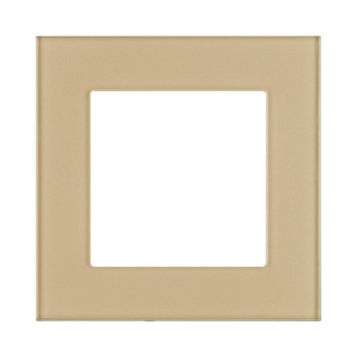 Рамка 1-постовая, стекло золотой Kollinger Asthetik AS1GD