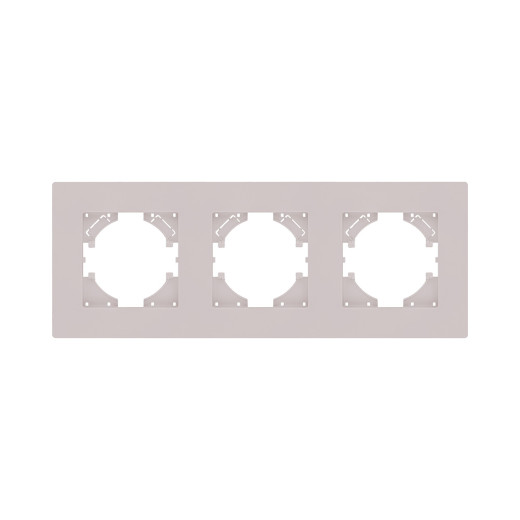 Рамка 3-постовая, кашемир матовый Kollinger Aspekt AT3CM