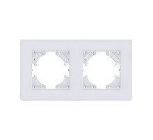 Рамка 2-постовая, белый Kollinger Eleganz Acryl EA2WH