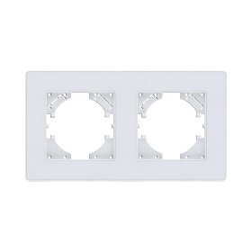 Рамка 2-постовая, белый Kollinger Eleganz Acryl EA2WH