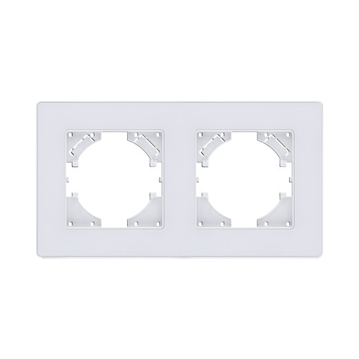 Рамка 2-постовая, белый Kollinger Eleganz Acryl EA2WH