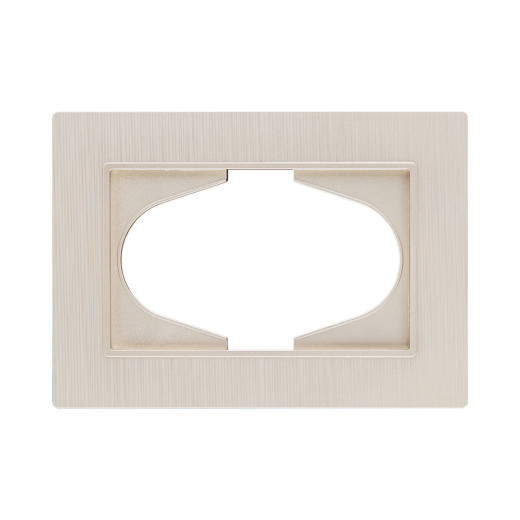 Рамка для двойной розетки, золотой Kollinger Eleganz Plex EP120GD