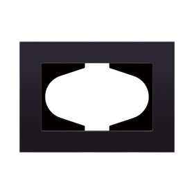 Рамка для двойной розетки, стекло черный Kollinger Reflex MG RM120BK