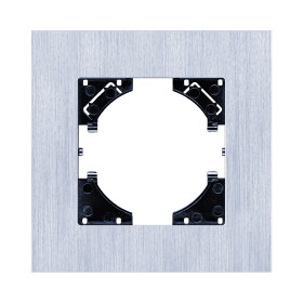 Рамка 1-постовая, серебро Kollinger Reflex AL RA1SR