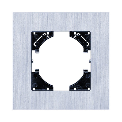 Рамка 1-постовая, серебро Kollinger Reflex AL RA1SR