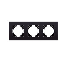 Рамка 3-постовая, стекло черный Kollinger Reflex MG RM3BK