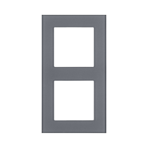 Рамка 2-постовая, стекло серый Kollinger Asthetik AS2GY