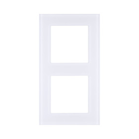 Рамка 2-постовая, стекло белый Kollinger Asthetik AS2WH