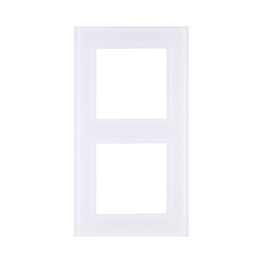 Рамка 2-постовая, стекло белый Kollinger Asthetik AS2WH