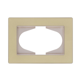 Рамка для двойной розетки, золотой Kollinger Eleganz Acryl EA120GD