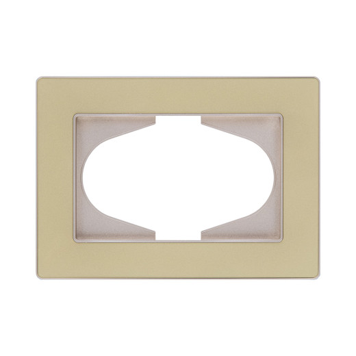 Рамка для двойной розетки, золотой Kollinger Eleganz Acryl EA120GD