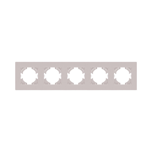 Рамка 5-постовая, кашемир матовый Kollinger Eleganz Plex EP5CM