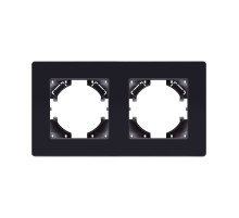 Рамка 2-постовая, черный Kollinger Eleganz Acryl EA2BK