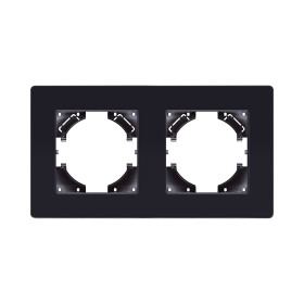 Рамка 2-постовая, черный Kollinger Eleganz Acryl EA2BK
