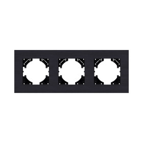 Рамка 3-постовая, черный Kollinger Reflex AL RA3BK