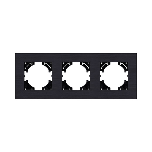 Рамка 3-постовая, черный Kollinger Reflex AL RA3BK