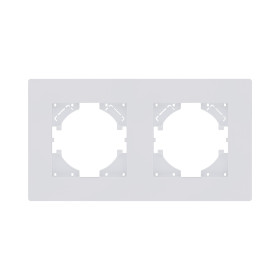 Рамка 2-постовая, белый матовый Kollinger Aspekt AT2WM