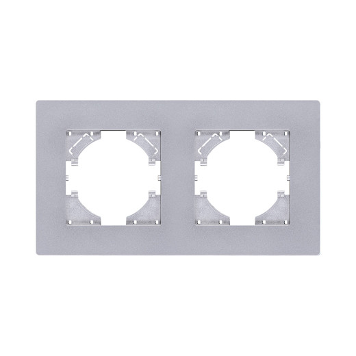 Рамка 2-постовая, серый Kollinger Aspekt AT2GY