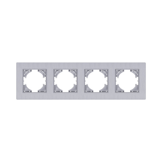 Рамка 4-постовая, серый Kollinger Eleganz Plex EP4GY
