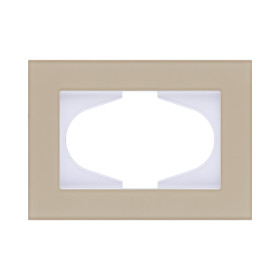Рамка для двойной розетки, стекло золотой Kollinger Reflex MG RM120GD