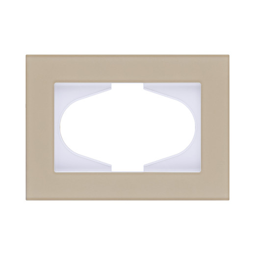 Рамка для двойной розетки, стекло золотой Kollinger Reflex MG RM120GD