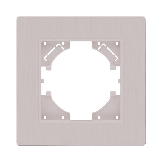 Рамка 1-постовая, кашемир матовый Kollinger Eleganz Plex EP1CM