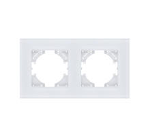 Рамка 2-постовая, стекло белый Kollinger Reflex MG RM2WH