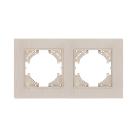 Рамка 2-постовая, золотой Kollinger Eleganz Plex EP2GD