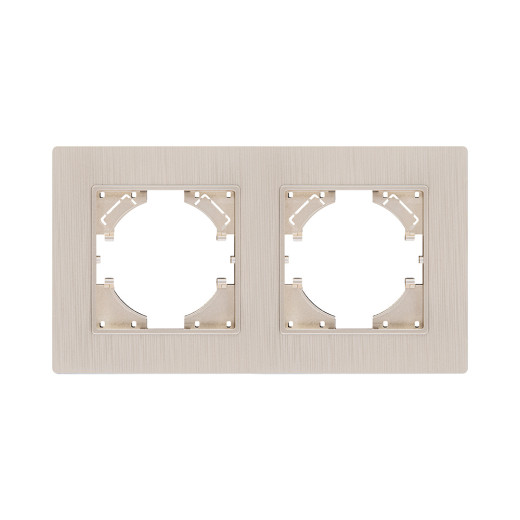 Рамка 2-постовая, золотой Kollinger Eleganz Plex EP2GD