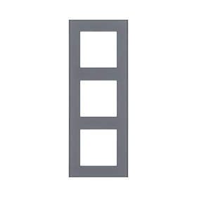 Рамка 3-постовая, стекло серый Kollinger Asthetik AS3GY