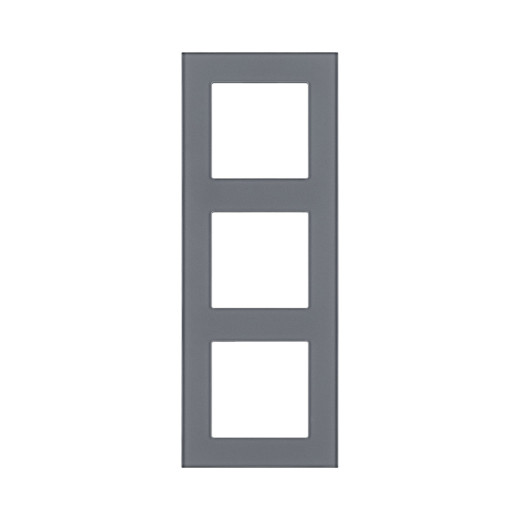 Рамка 3-постовая, стекло серый Kollinger Asthetik AS3GY