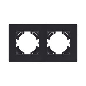 Рамка 2-постовая, черный матовый Kollinger Aspekt AT2BM