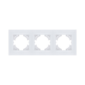 Рамка 3-постовая, стекло белый Kollinger Reflex MG RM3WH