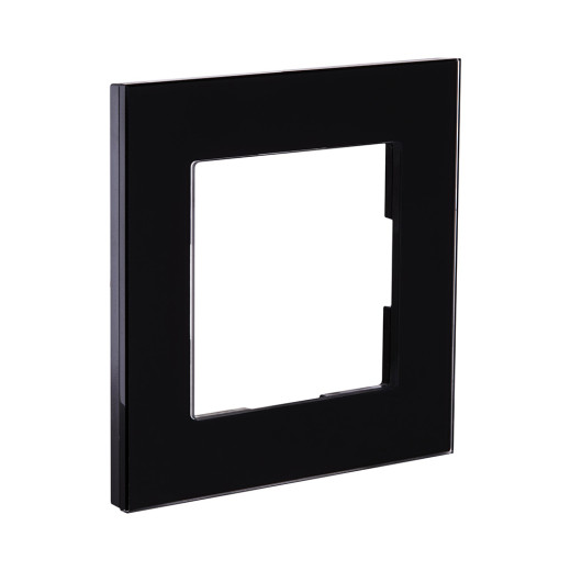 Рамка 1-постовая, стекло черный Kollinger Asthetik AS1BK