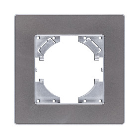 Рамка 1-постовая, серый Kollinger Eleganz Acryl EA1GY