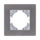 Рамка 1-постовая, серый Kollinger Eleganz Acryl EA1GY