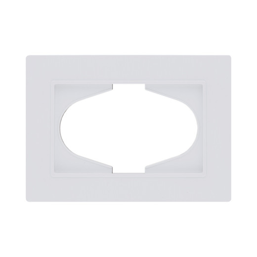 Рамка для двойной розетки, белый матовый Kollinger Eleganz Plex EP120WM