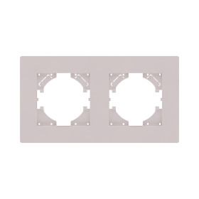 Рамка 2-постовая, кашемир матовый Kollinger Aspekt AT2CM