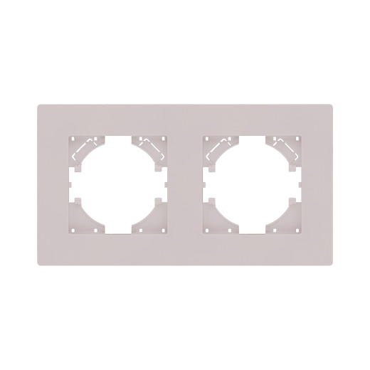 Рамка 2-постовая, кашемир матовый Kollinger Aspekt AT2CM