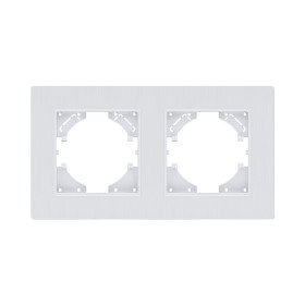 Рамка 2-постовая, белый Kollinger Eleganz Plex EP2WH
