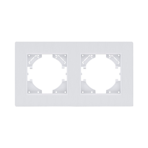 Рамка 2-постовая, белый Kollinger Eleganz Plex EP2WH