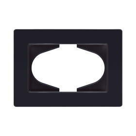 Рамка для двойной розетки, черный Kollinger Eleganz Acryl EA120BK