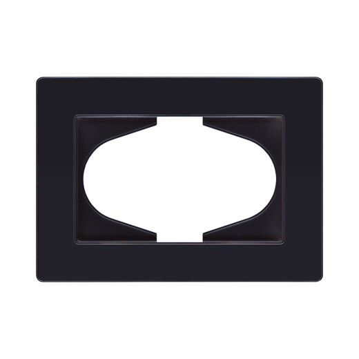 Рамка для двойной розетки, черный Kollinger Eleganz Acryl EA120BK