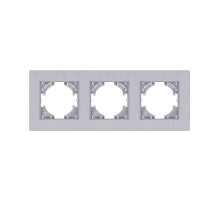 Рамка 3-постовая, серый Kollinger Eleganz Plex EP3GY