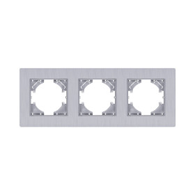 Рамка 3-постовая, серый Kollinger Eleganz Plex EP3GY