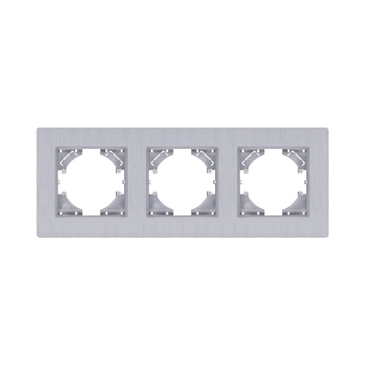 Рамка 3-постовая, серый Kollinger Eleganz Plex EP3GY