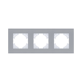 Рамка 3-постовая, стекло серый Kollinger Reflex MG RM3GY