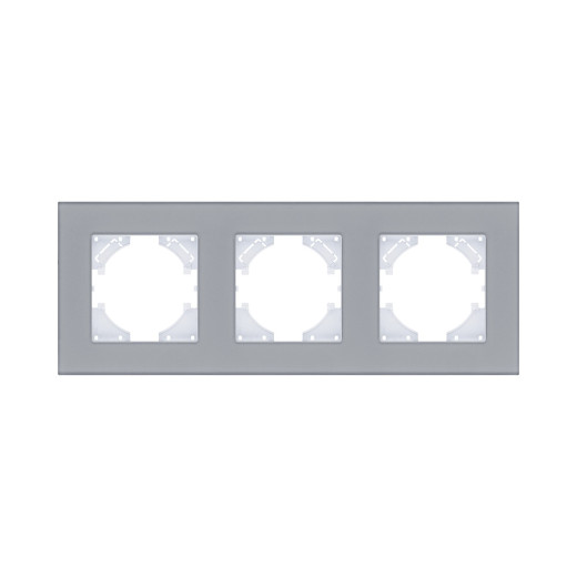 Рамка 3-постовая, стекло серый Kollinger Reflex MG RM3GY